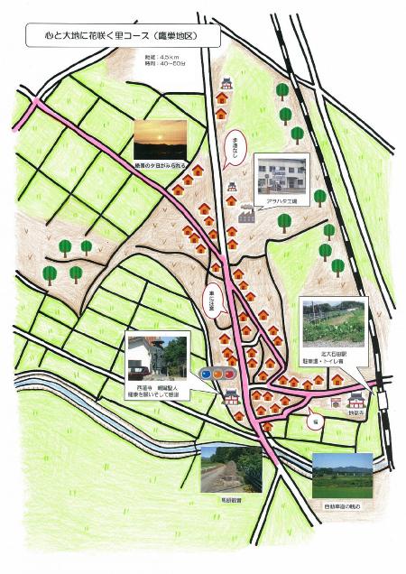 鷹巣地区～心と大地に花咲く里コース～